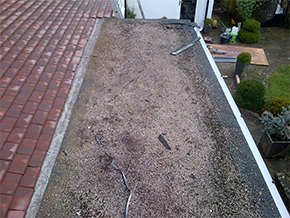 GRP Fibreglass Flat Roofing Surrey - Before